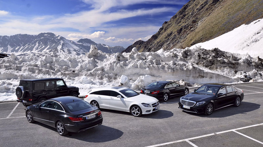 Hành trình vượt dãy Alps trên 5 chiếc xe Mercedes-Benz