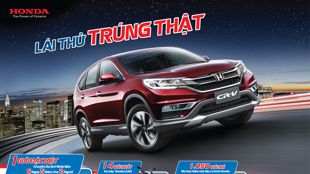 “Lái thử trúng thật” cùng Honda Việt Nam