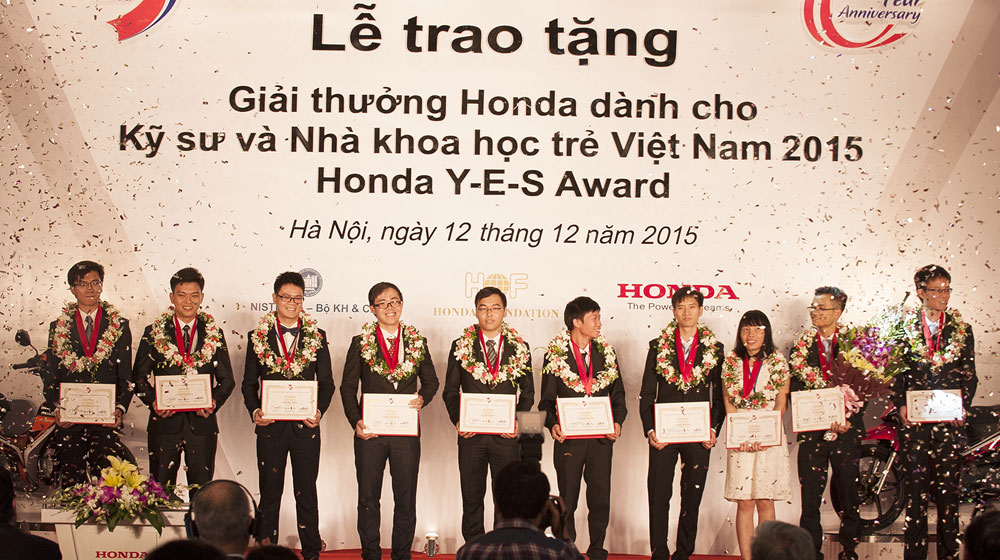 Honda Việt Nam tổ chức Lễ trao tặng Giải thưởng Honda Y-E-S 2015