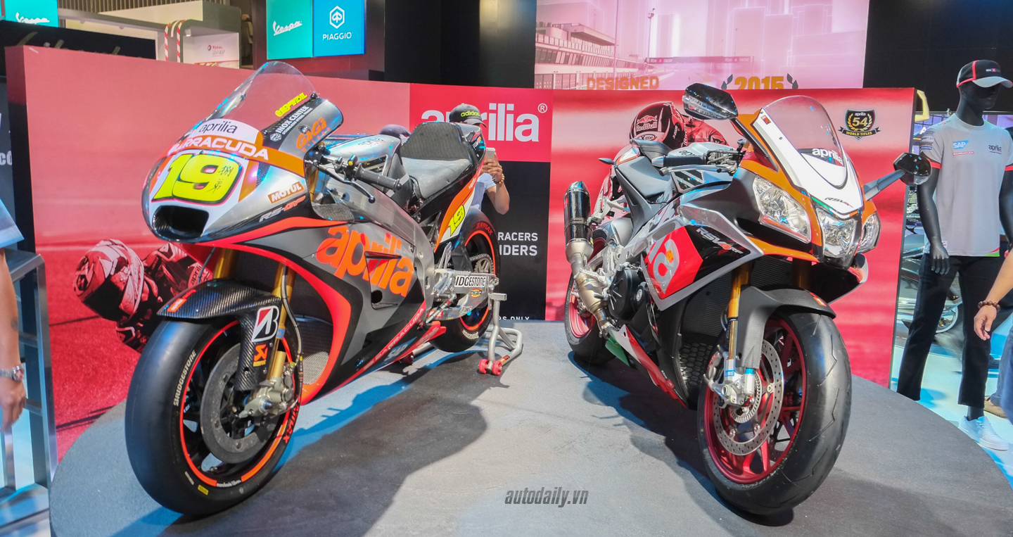 Toàn cảnh gian hàng Piaggio tại Vietnam Motorcycle Show 2016